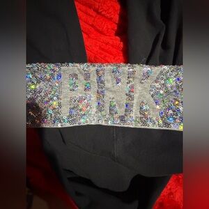 Victorias Secret PINK Yoga Sequin Bling Logo Foldovers